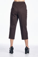 Larry Levine Front Zipper Capris Capris - Tophatter Daily Deals