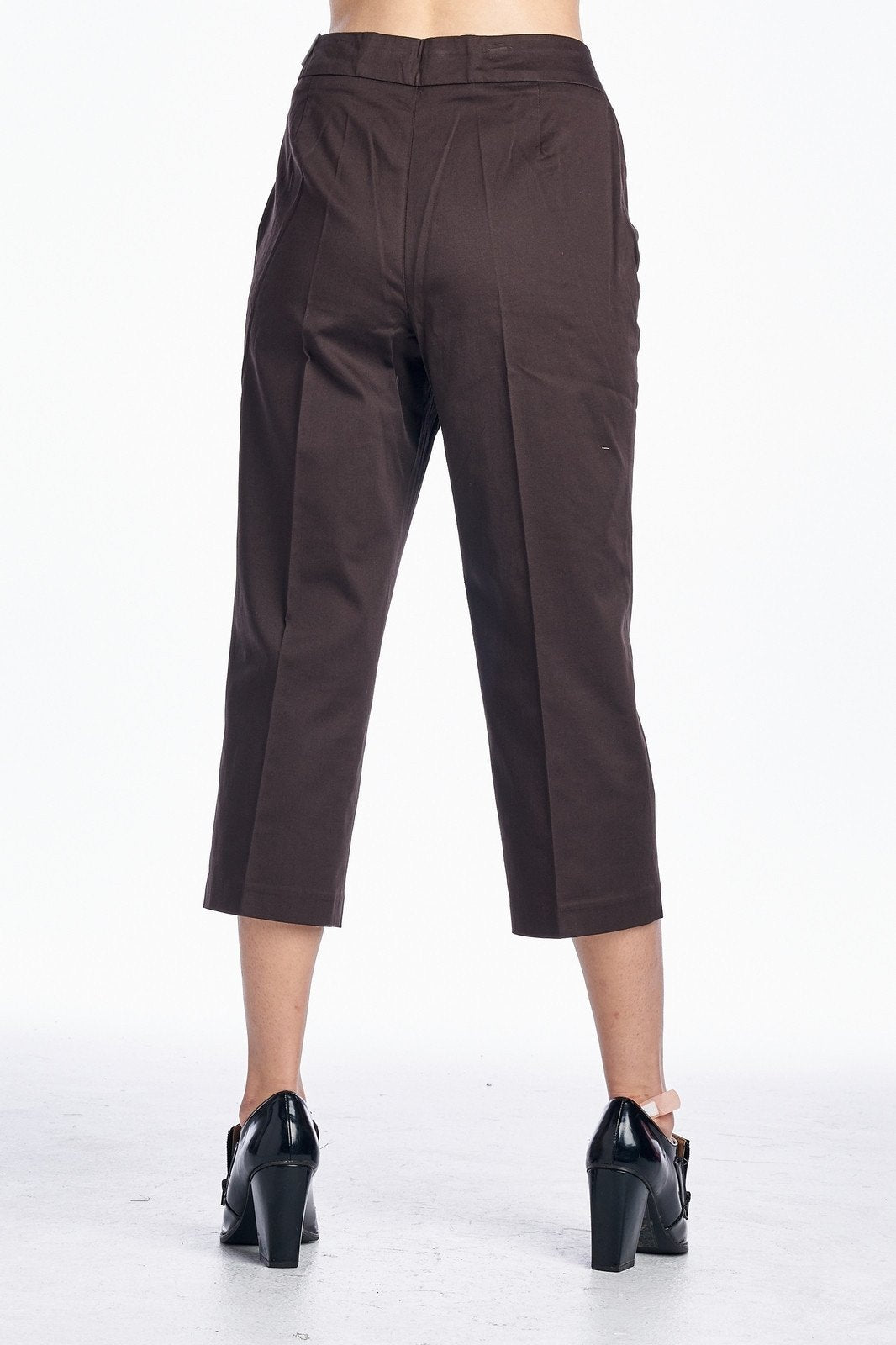 Larry Levine Front Zipper Capris Capris - Tophatter Daily Deals
