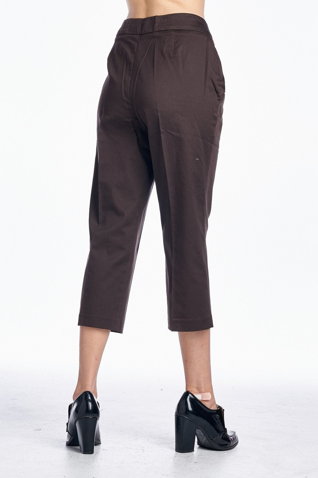 Larry Levine Front Zipper Capris Capris - Tophatter Daily Deals