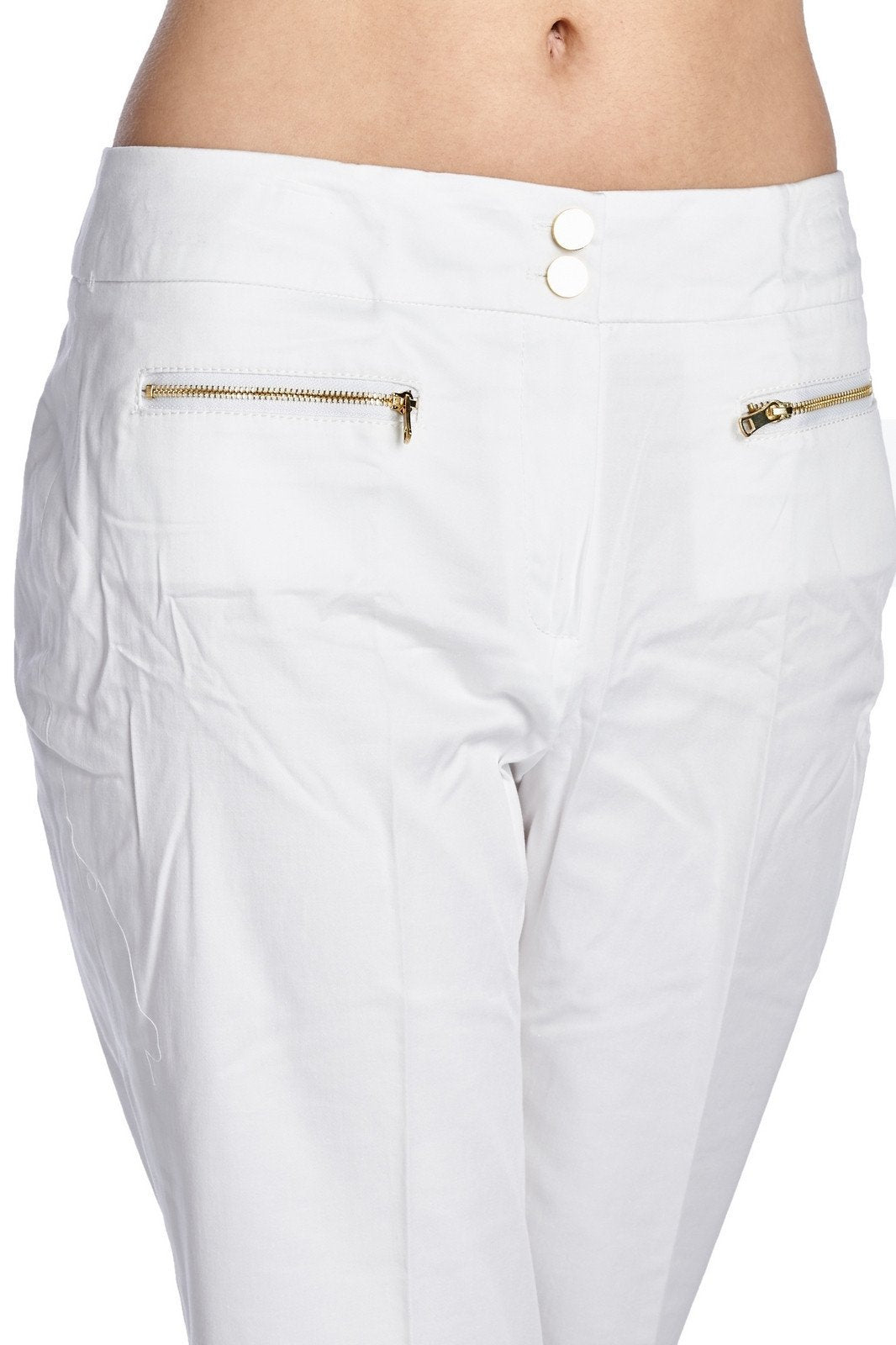 Larry Levine Front Zipper Capris Capris - Tophatter Daily Deals