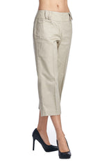Larry Levine Stretch Capris Capris - Tophatter Daily Deals