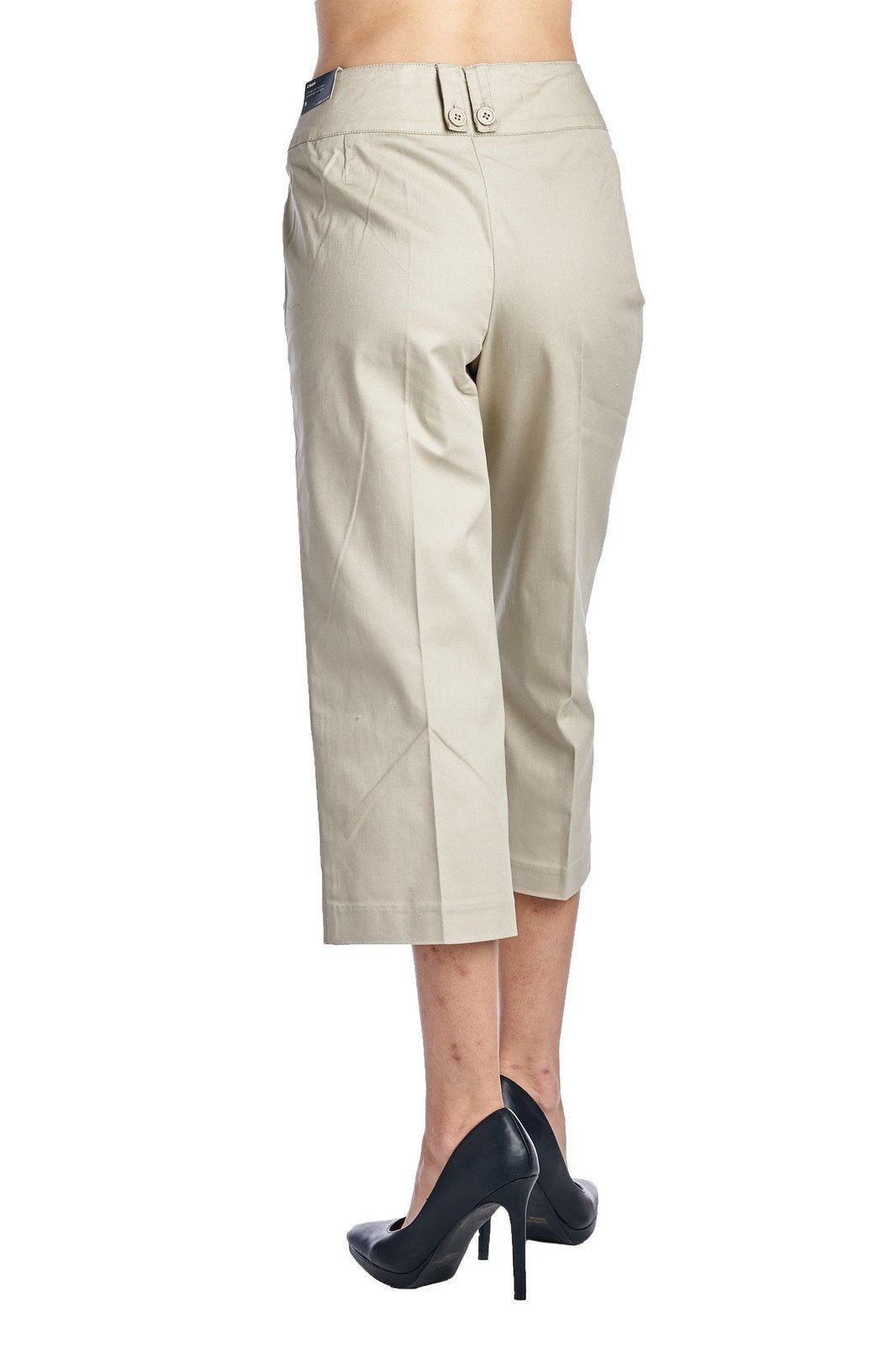 Larry Levine Stretch Capris Capris - Tophatter Daily Deals