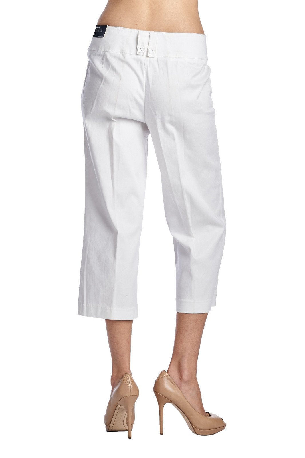 Larry Levine Stretch Capris Capris - Tophatter Daily Deals