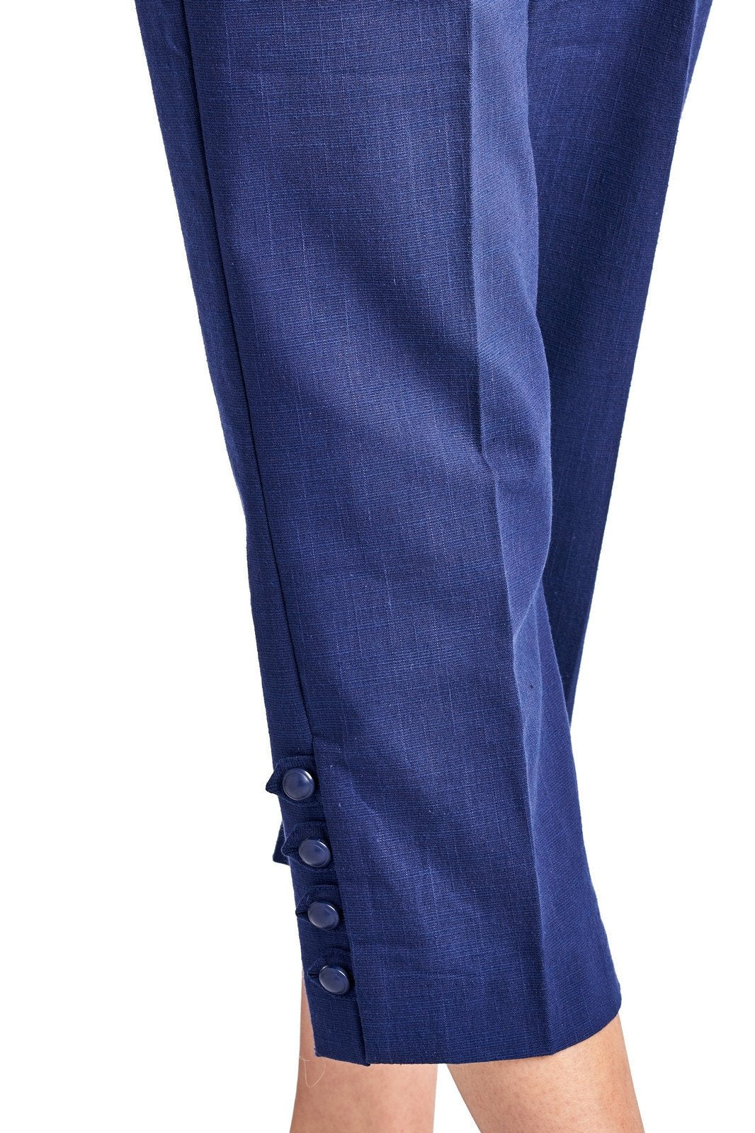 Larry Levine Ocean Blue Stretch Capris Capris - Tophatter Daily Deals