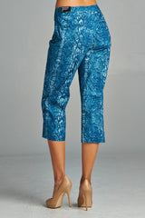 Women's Printed Capris Capris - Tophatter Daily Deals