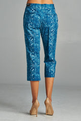 Women's Printed Capris Capris - Tophatter Daily Deals