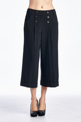 Larry Levine Stretch Capris Black Capris - Tophatter Daily Deals
