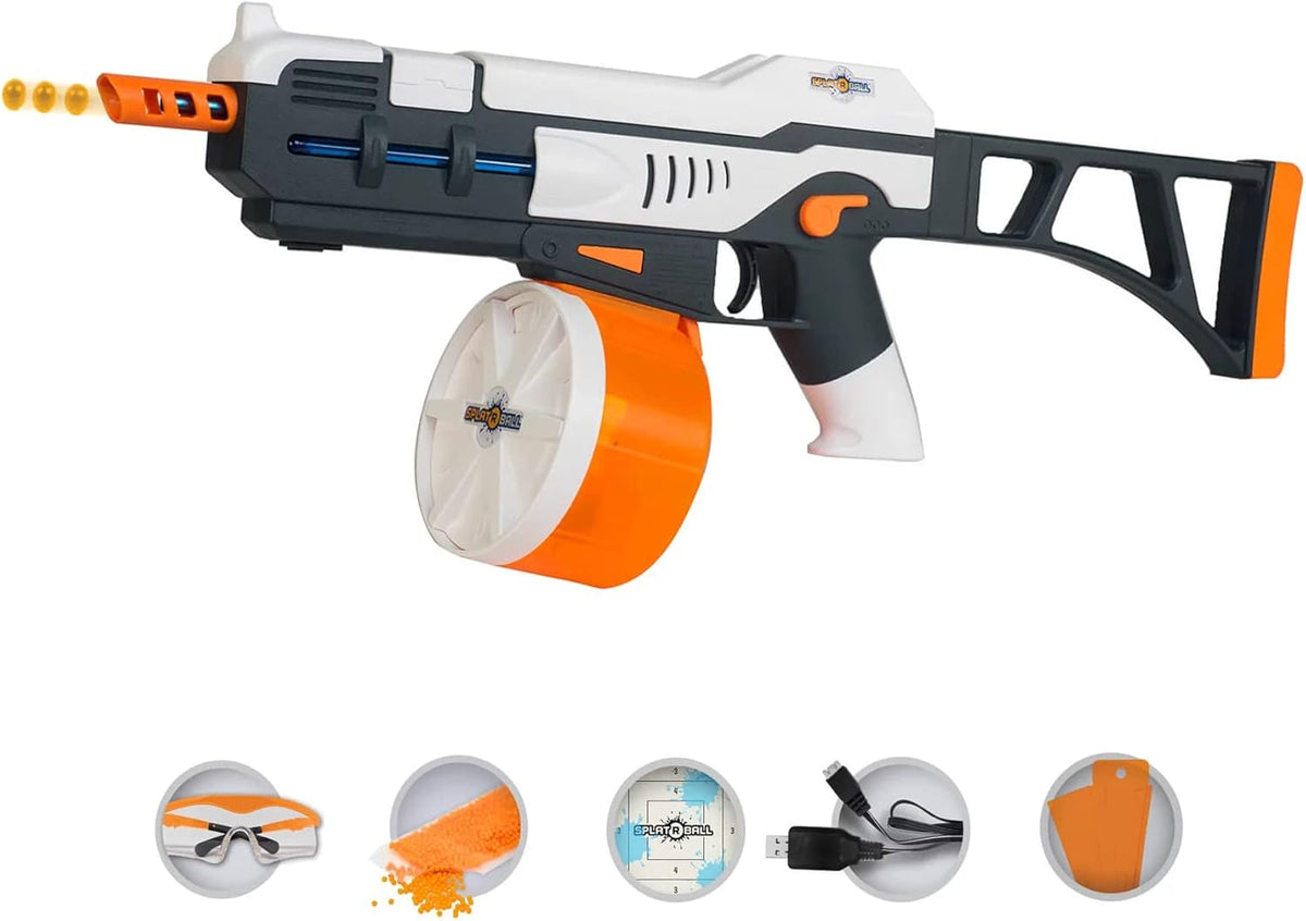 Splat-R-Ball Full Auto Rechargeable Battery Water Bead Gel Ball Blaster Kit. - Tophatter Daily Deals
