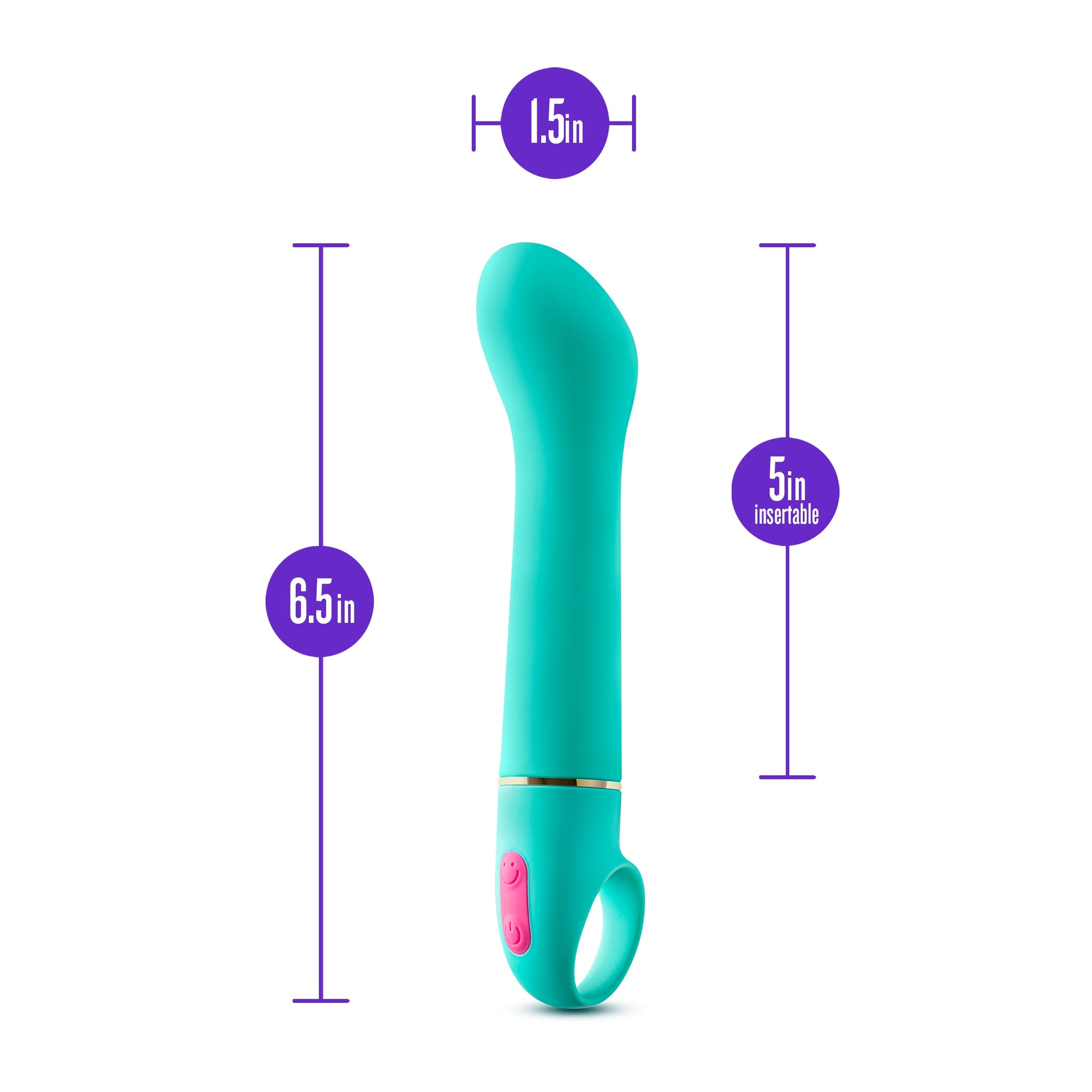 Aria Flirty Af Teal 16.5 Cm Vibrator > Sex Toys For Ladies > G-Spot Vibrators - Tophatter Daily Deals