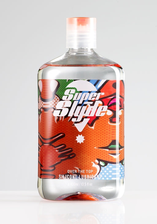 Superslyde Originals 400ml Silicone Lubricant Clear Bottle with One-Hand Press Dispenser > Lube > Silicone - Tophatter Daily Deals