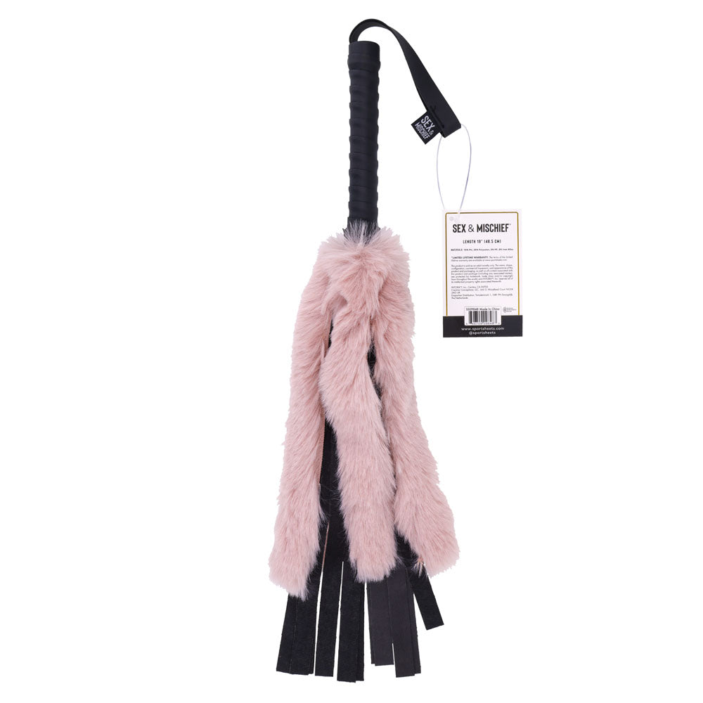 Sex & Mischief Brat Faux Fur Flogger 49.5 cm Long > Bondage Gear > Whips & Floggers - Tophatter Daily Deals