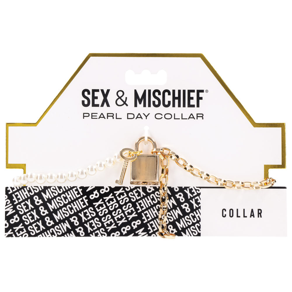Sex and Mischief Pearl Day Collar > Bondage Gear > Collars & Leashes - Tophatter Daily Deals