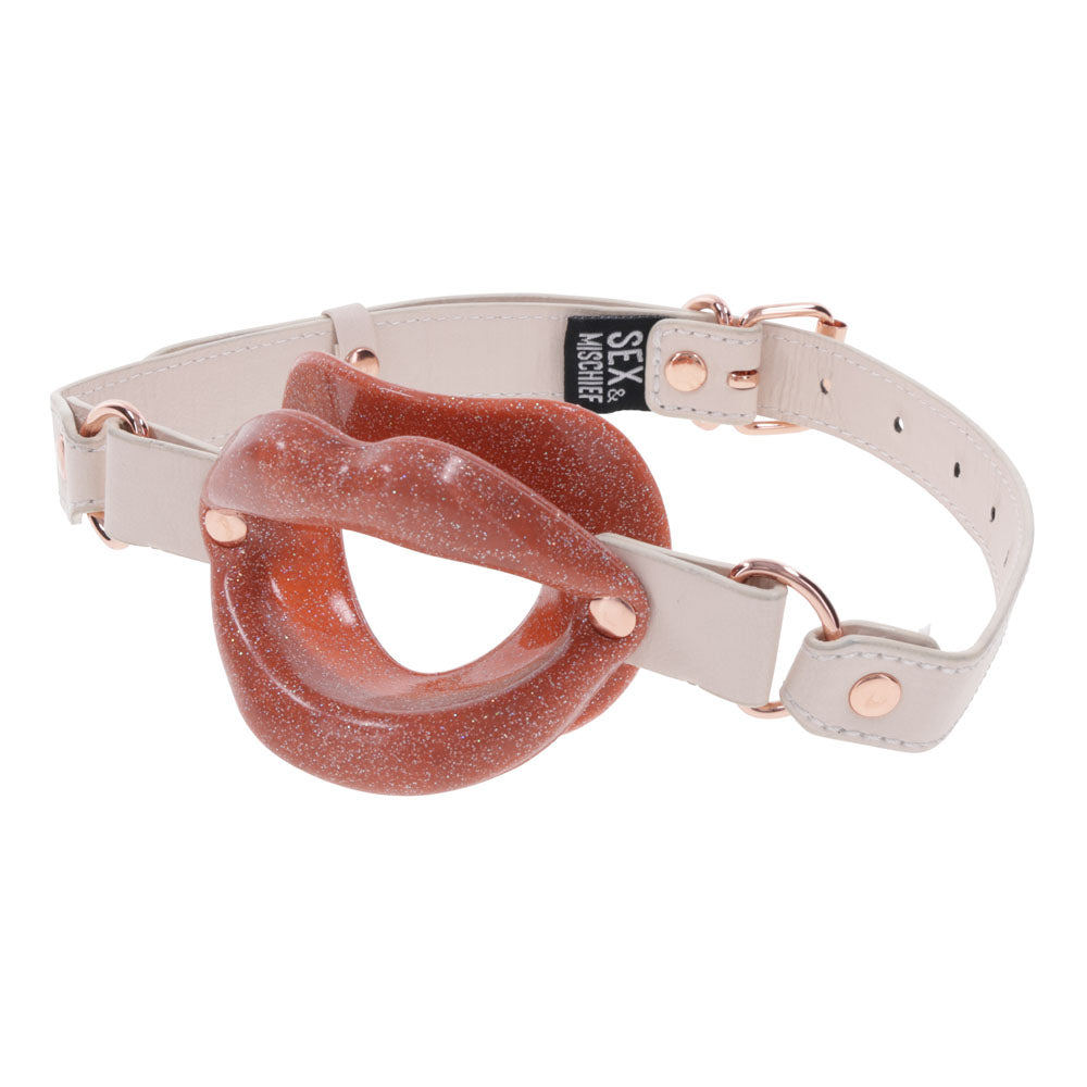 Sex and Mischief Peaches n CreaMe Silicone Lips > Bondage Gear > Gags and Bits - Tophatter Daily Deals