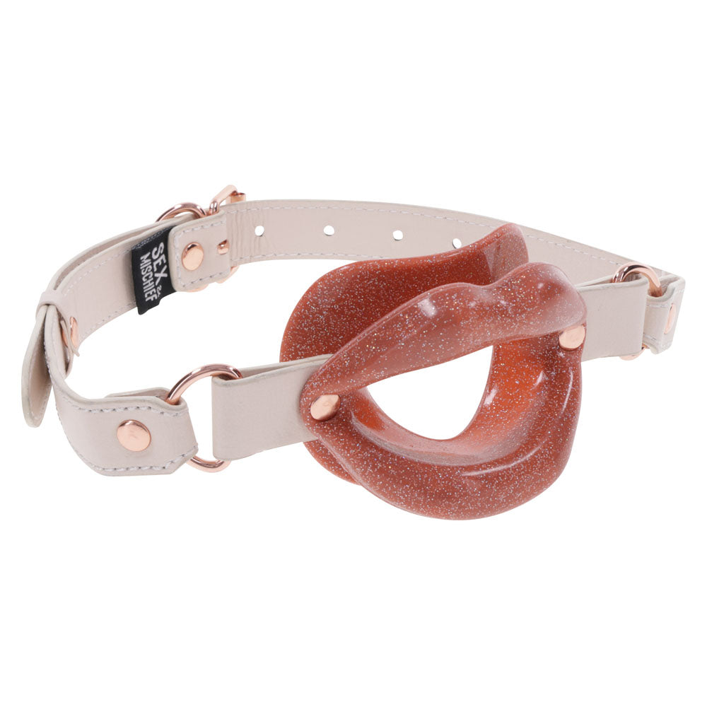 Sex and Mischief Peaches n CreaMe Silicone Lips > Bondage Gear > Gags and Bits - Tophatter Daily Deals
