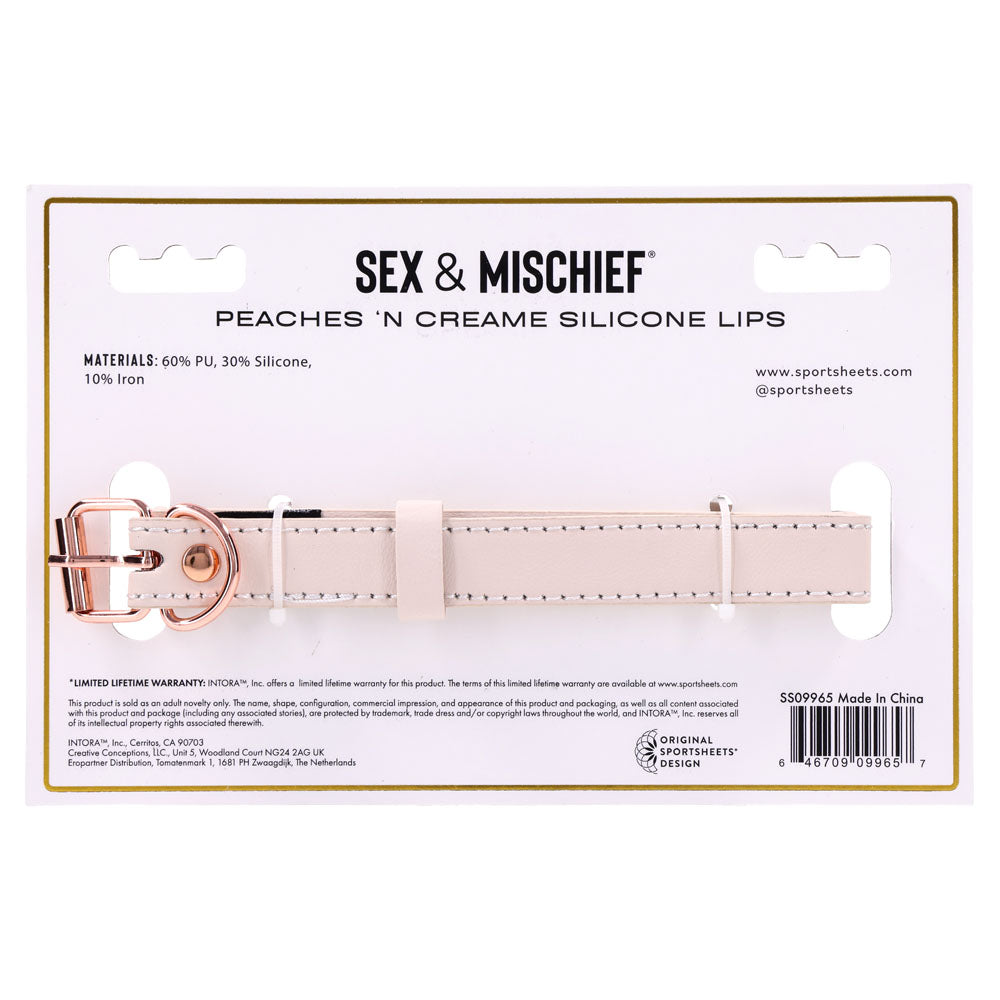 Sex and Mischief Peaches n CreaMe Silicone Lips > Bondage Gear > Gags and Bits - Tophatter Daily Deals