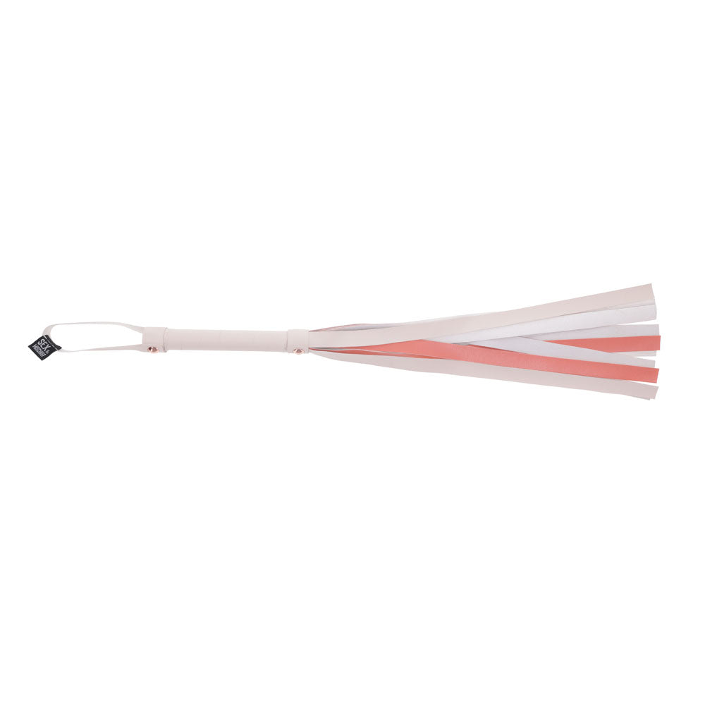 Sex & Mischief Peaches n CreaMe Stripe Flogger 80 cm - Peach Whip > Bondage Gear > Whips & Floggers - Tophatter Daily Deals
