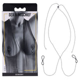 S&M Exs & Ohs Body Jewelry Nipple Ties Metal Chain Adjustable > Sex Toys > Nipple Clips - Tophatter Daily Deals