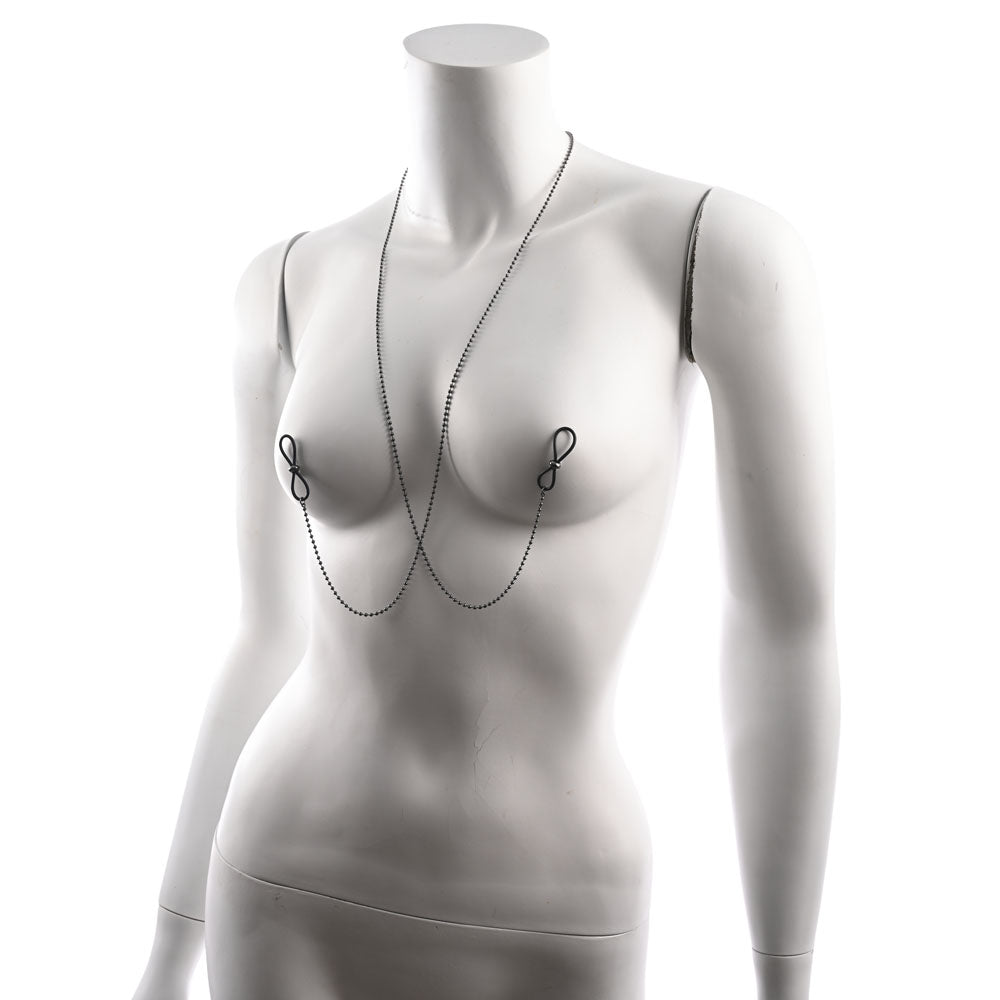 S&M Exs & Ohs Body Jewelry Nipple Ties Metal Chain Adjustable > Sex Toys > Nipple Clips - Tophatter Daily Deals