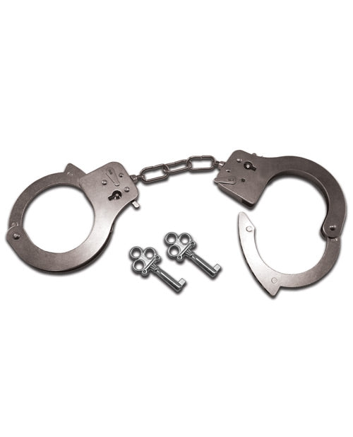 Sex & Mischief Metal Handcuffs Cuffs - Tophatter Daily Deals