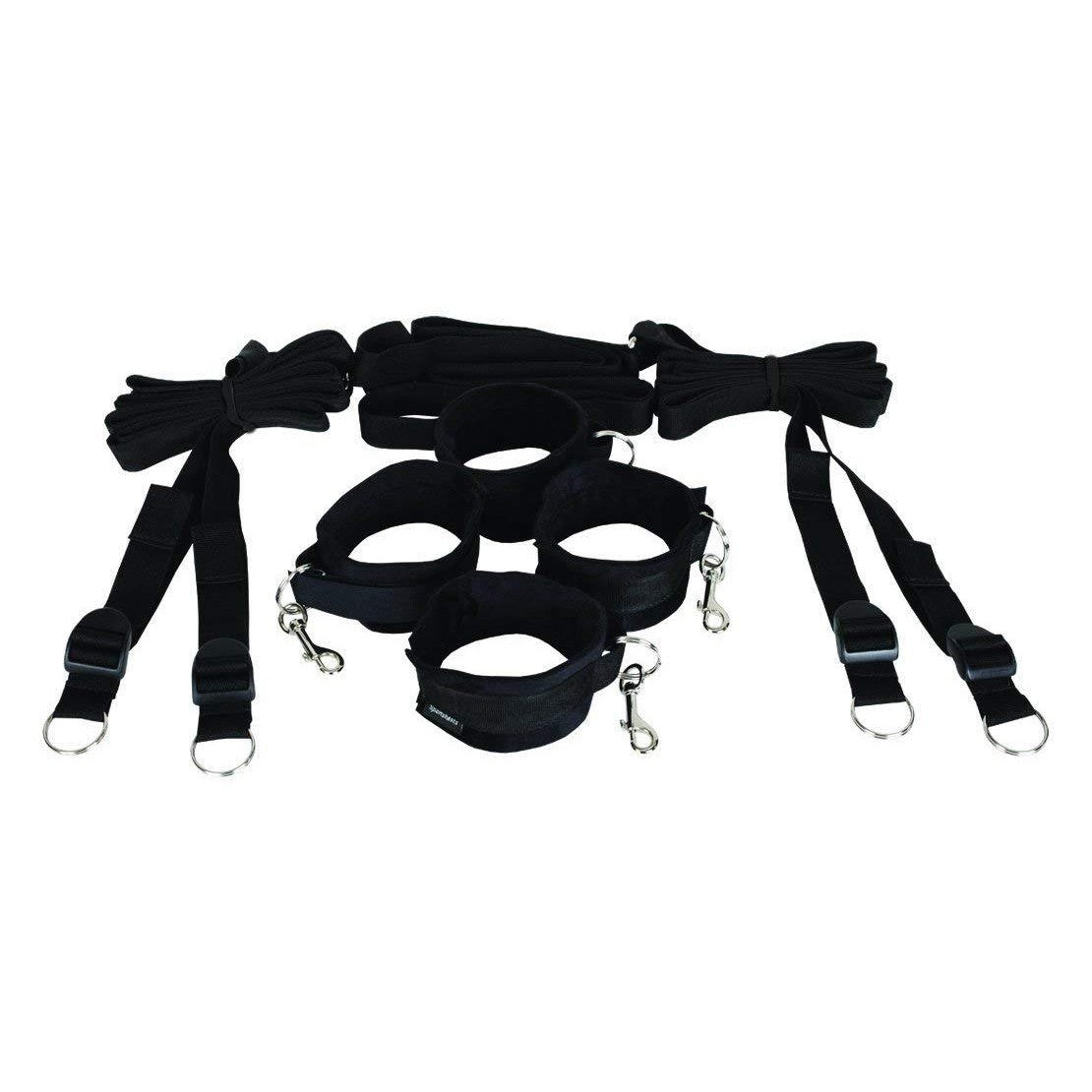 Sex & Mischief Bed Bondage Restraint Kit Restraints - Tophatter Daily Deals