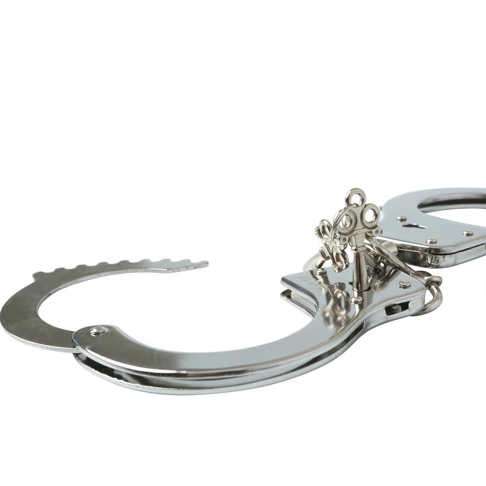 Sex & Mischief Metal Handcuffs Cuffs - Tophatter Daily Deals