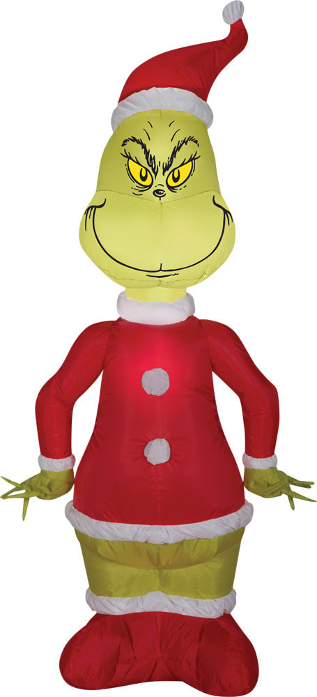 Airblown Grinch Santa Inflatable Halloween Inflatable Decorations - Tophatter Daily Deals