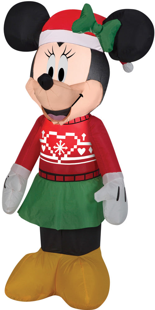 Airblown Minnie In Ugly Sweater Halloween Inflatable Decorations - Tophatter Daily Deals
