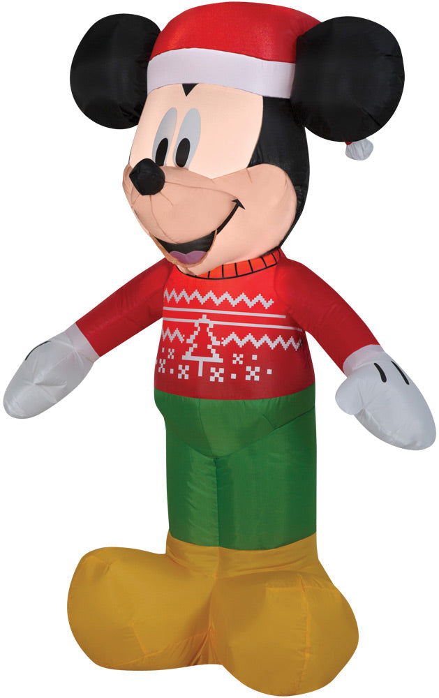 Airblown Mickey In Ugly Sweater Halloween Inflatable Decorations - Tophatter Daily Deals