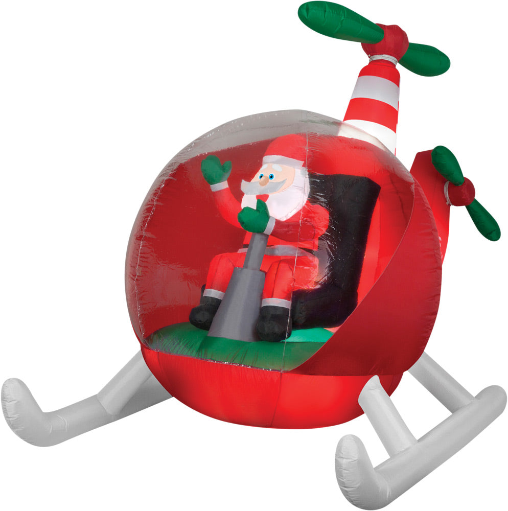 Airblown Helicopter Santa Inflatable Halloween Inflatable Decorations - Tophatter Daily Deals