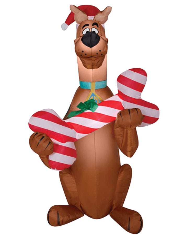 Airblown Scooby with Bone - Sm Halloween Inflatable Decorations - Tophatter Daily Deals