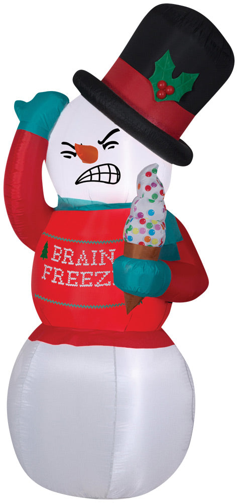 Airblown Shivering Snowman Halloween Inflatable Decorations - Tophatter Daily Deals