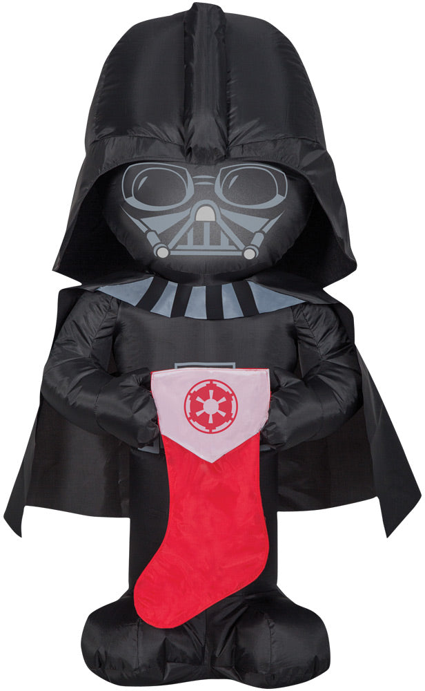 Airblown Darth Vader with Stocking - Sm Halloween Inflatable Decorations - Tophatter Daily Deals