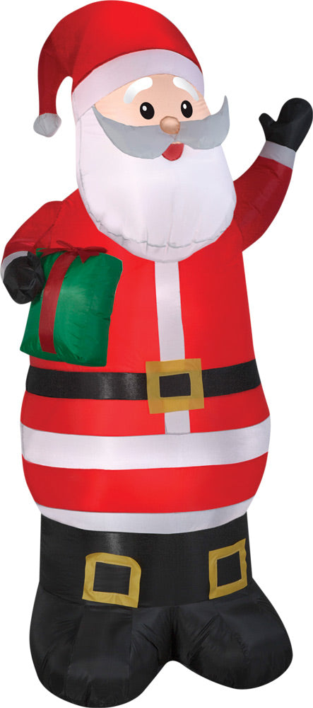 Airblown Santa with Present Inflatable Halloween Inflatable Decorations - Tophatter Daily Deals