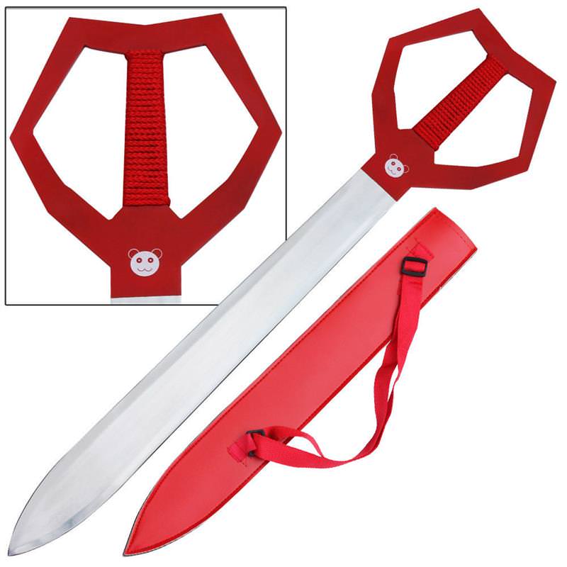 Anime Cutter of Creation Extase Sheele Steel Fantasy Sword Red Replica - Tophatter's Inc. Weapons Store Online Collectible Weapons - Tophatter Daily Deals