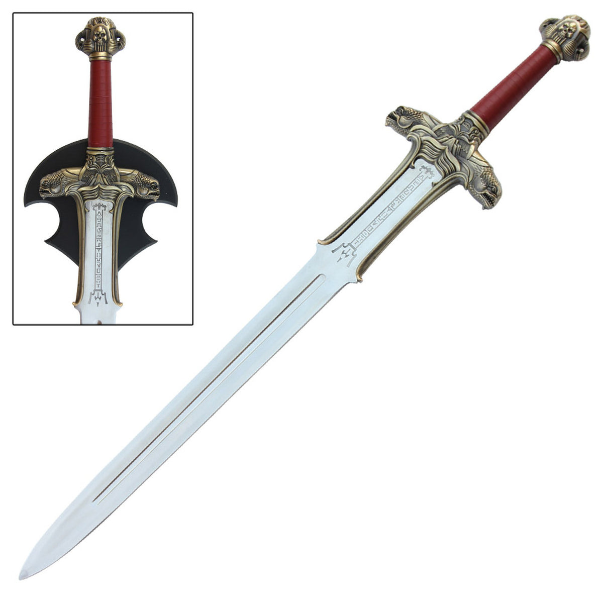 Medieval Barbarian Atlantean Sword - Tophatter's Guns'N'Weapons Store Collectible Weapons - Tophatter Daily Deals