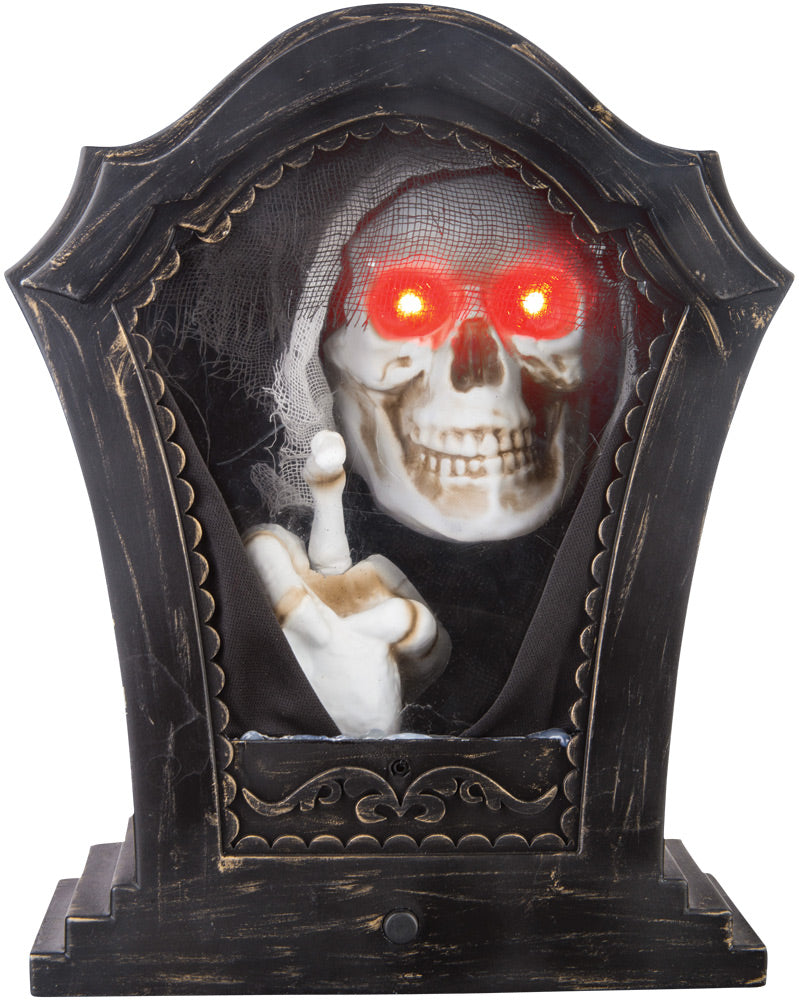 Tombstone Tapping Skeleton Halloween Skeleton Decorations - Tophatter Daily Deals