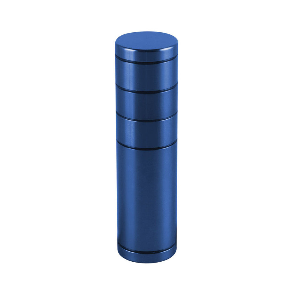 All-In-One Dugout Grinder With Storage Blue Metal Grinders - Tophatter Daily Deals