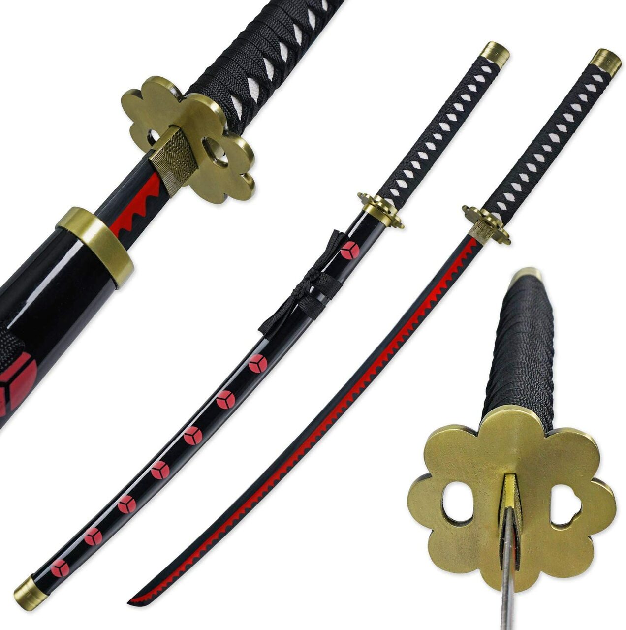 Zoro's Shusui Replica Sword | Red Hamon Katana - TOPHATTER'S ARMORY DEALS Collectible Weapons - Tophatter Daily Deals