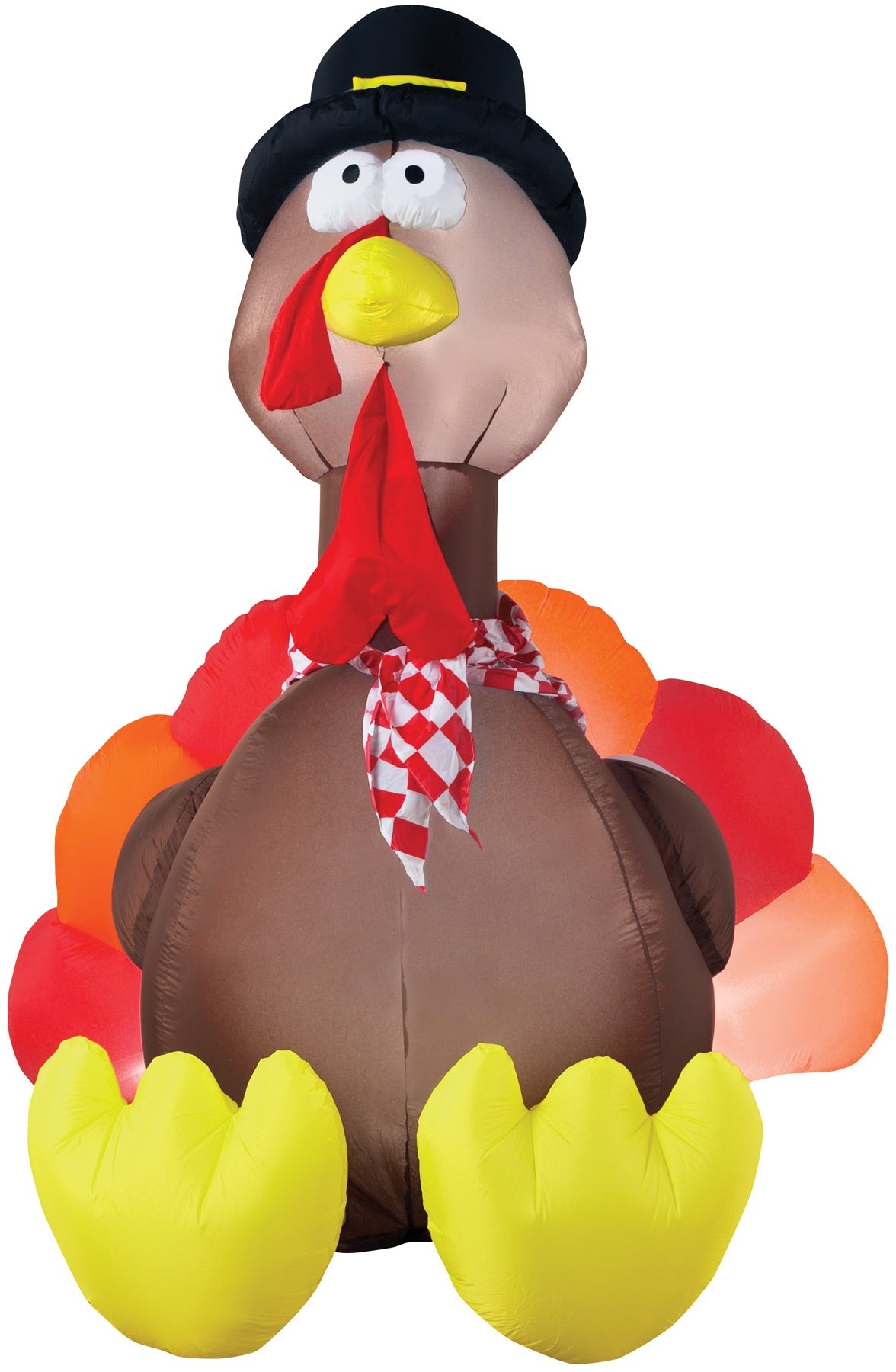6' Airblown Turkey with Lights Halloween Inflatable Decorations - Tophatter Daily Deals