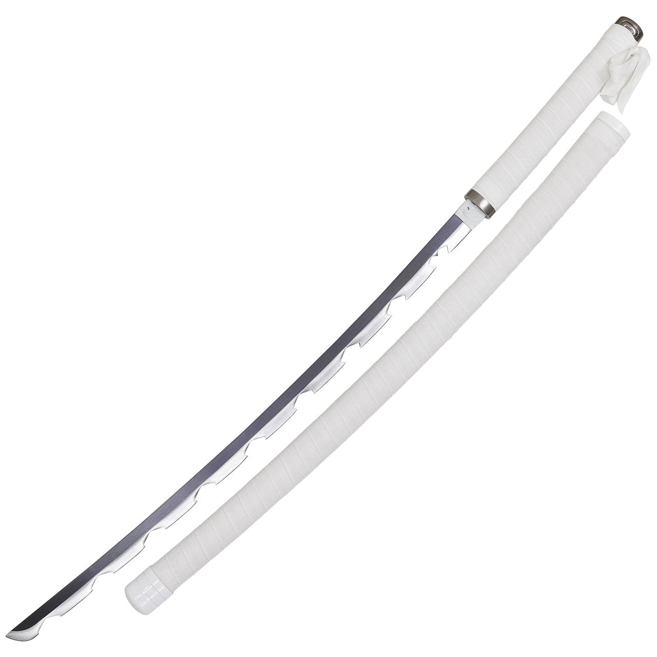 Hashibira Inosuke Collectible Carbon Steel Replica Demon Slayer Anime Katana Sword - Tophatter Daily Deals
