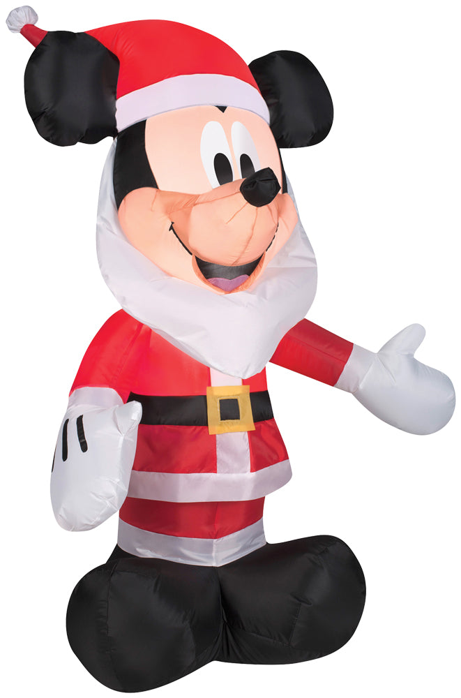 Airblown Mickey W Santa Beard Halloween Inflatable Decorations - Tophatter Daily Deals