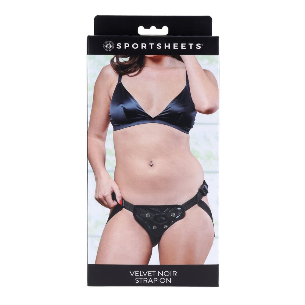 Sportsheets Velvet Noir Strap On Adjustable Strap-On Harness No Probe Included > Dildos > Strap On Harnesses - Tophatter Daily Deals