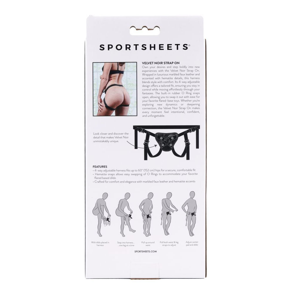 Sportsheets Velvet Noir Strap On Adjustable Strap-On Harness No Probe Included > Dildos > Strap On Harnesses - Tophatter Daily Deals