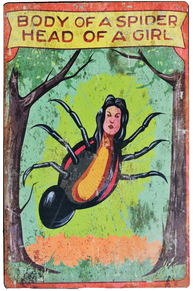17" Spider Girl Carnival Sign Halloween Spider Decorations - Tophatter Daily Deals