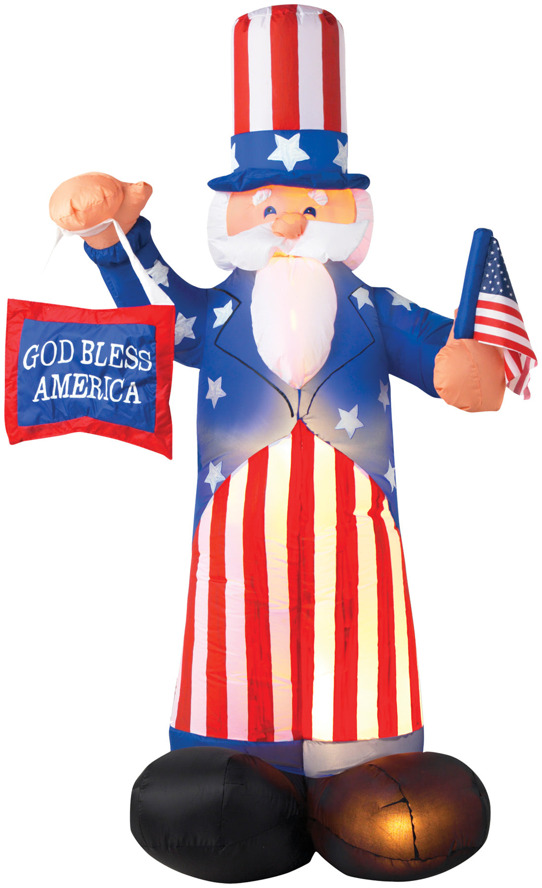 6' Airblown Uncle Sam Inflatable Halloween Inflatable Decorations - Tophatter Daily Deals