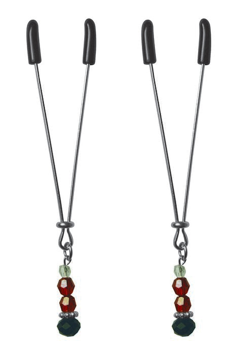 Sexperiments Ruby Black Nipple Clamps Nipple Clamps - Tophatter Daily Deals