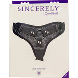 Sincerely Lace Strap On Harness in Black Strap-On Harness - Tophatter Daily Deals