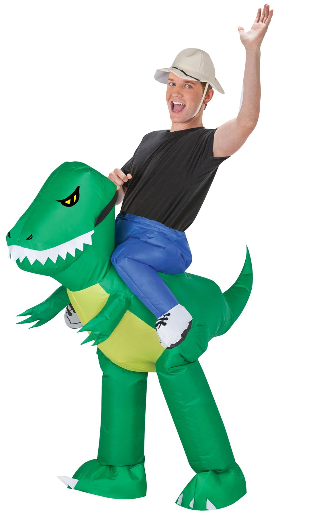 Men's Dinosaur Rider Inflatable Costume Halloween Inflatable Decorations - Tophatter Daily Deals