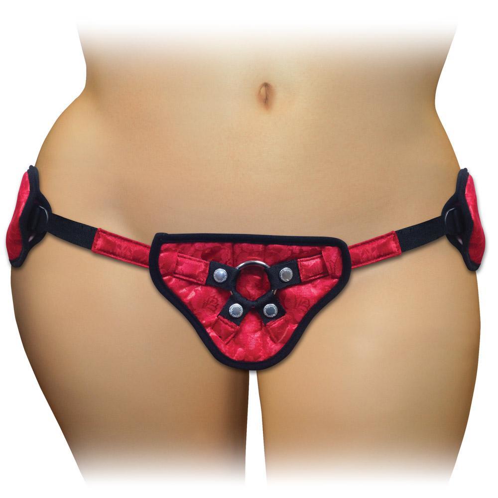 Plus Size Lace & Satin Strap On Harness Harnesses - Tophatter Daily Deals