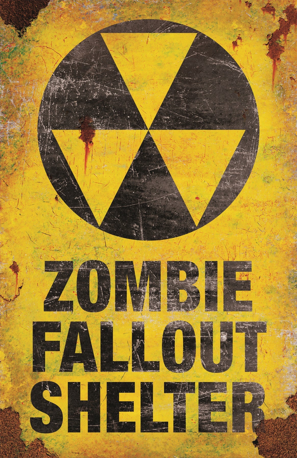 17" Zombie Fallout Shelter Metal Sign Zombie Halloween Costumes - Tophatter Daily Deals